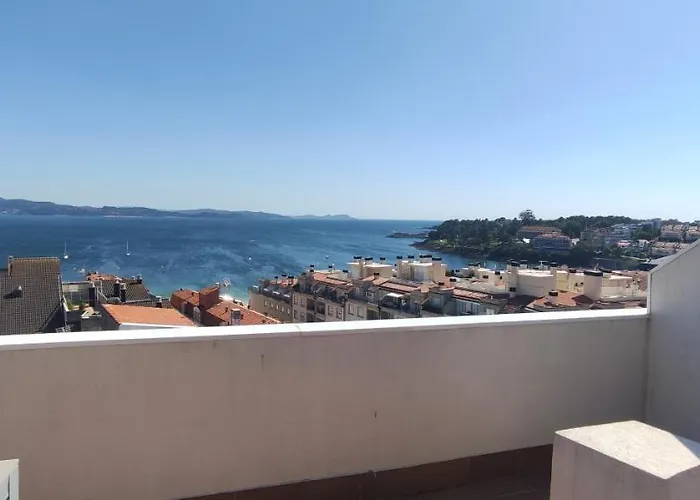 Atico Vixia Do Mar, Amplia Terraza Y Espectaculares Vistas Διαμέρισμα Sanxenxo
